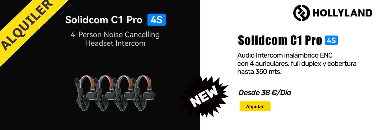 Alquiler Hollyland Solidcom C1 Pro 4S en Barcelona