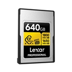 LEXAR LCAGOLD640G-RNENG CFexpress PRO Tipo A de 640GB GOLD serie 4.0 VPG400