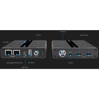 KILOVIEW D350 Decoder Kiloview D350, con NDI/HX-SRT-RTSP-RTMP a SDI/HDMI (HD-4K)