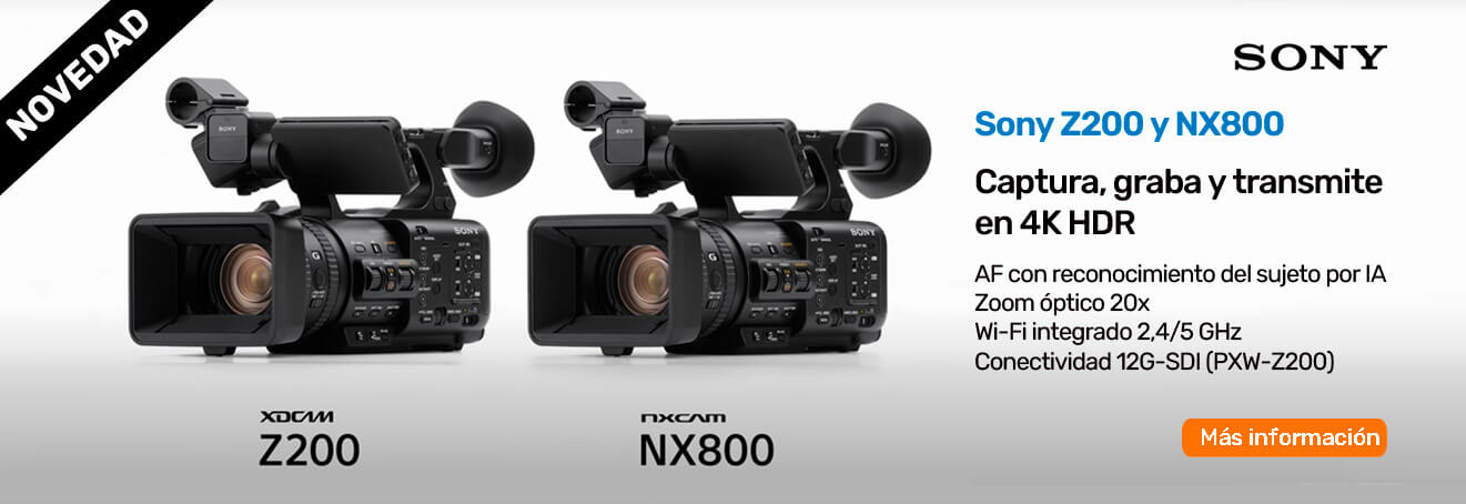 SONY Z200 y Sony NX800 nuevos camcorders de mano