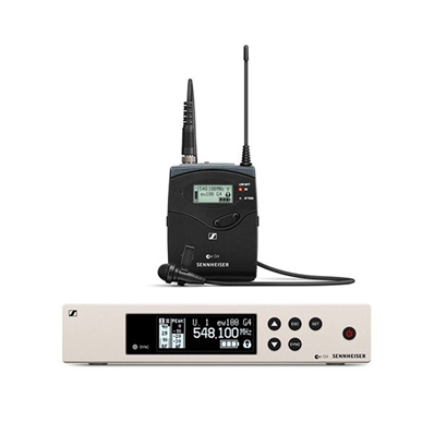 SENNHEISER EW 100 G4-ME2-1G8 Sistema UHF inalámbrico con micrófono de clip ME 2-II o ME 4