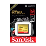 SANDISK SDCFXSB-046G-G46 (Usado) Tarjeta Compact Flash Extreme 64GB 120MB/s 85MB/s