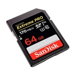 SANDISK SDSDXXY-064G-GN4IN (Usado) Tarjeta V30 SDXC Extreme PRO UHS-1 (3) clase 10 de 64GB 170MB/s. 