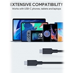 MQV Cable USB-C a USB-C AUKEY IMPULSE de 1 metro