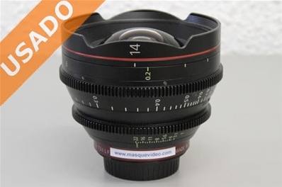 CANON CN-E14MM T3.1L (Usado) Lente Prime 4K 14mm T3.1 con montura EF.