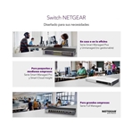 NETGEAR GS108LP-100EUS Switch 8 puertos 1GB Ethernet con PoE+(60W)