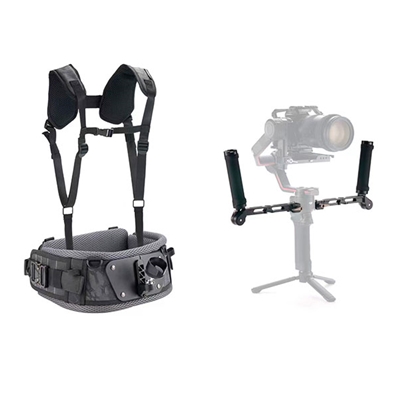 TILTA GSS-T04-DHB2 Sistema de soporte de doble asa y chaleco para gimbal.