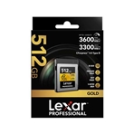 LEXAR LCXEXP4512G-RNENG CFexpress PRO Tipo B de 512GB GOLD serie 4.0