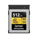 LEXAR LCXEXP4512G-RNENG CFexpress PRO Tipo B de 512GB GOLD serie 4.0