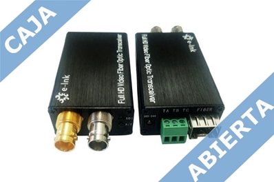 E-LNK LNK-M3G-1V-20 (Caja abierta) Kit emisor/receptor unidireccional señal 3GSDI a F.O