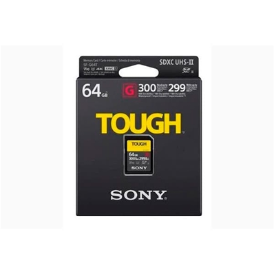 SONY SF-G64T Tarjeta V90 SDXC serie G PRO UHS-2 SPEED 3 de 64 GB 300 MB/s.