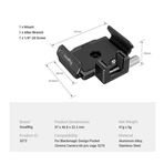 SMALLRIG SM3272 Soporte disco SSD Samsung T7 para 6K Pro.