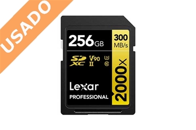 LEXAR LSD2000256G-BNNNG (Usado) Tarjeta Profesional SDXC 256GB UHS-II (U3) Class 10 V90