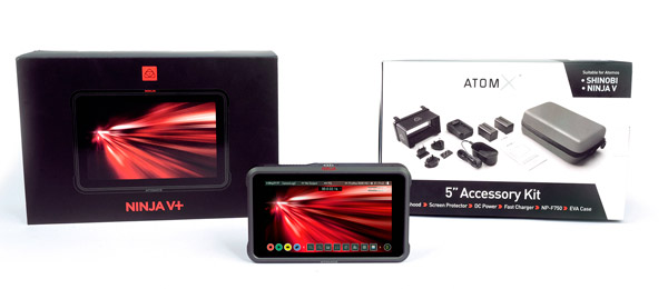 Atomos-Ninja-V-Deluxe-Starter-Kit formado por ATOMOS NINJA V+ CON KIT ACCESORIOS NINJA V