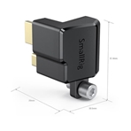 SMALLRIG AAA2700 Adaptador de ángulo recto HDMI y USB-C para cage BMPCC.