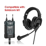 HOLLYLAND HL-DH-8PIN-01 Microauricular doble pabellón para intercom Syscom 1000T y Solidcom M