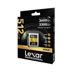 LEXAR LCXEXP4512G-RNENG CFexpress PRO Tipo B de 512GB GOLD serie 4.0