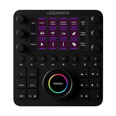 LOUPEDECK CT Consola de edición personalizada para fotografía, vídeo, etc.