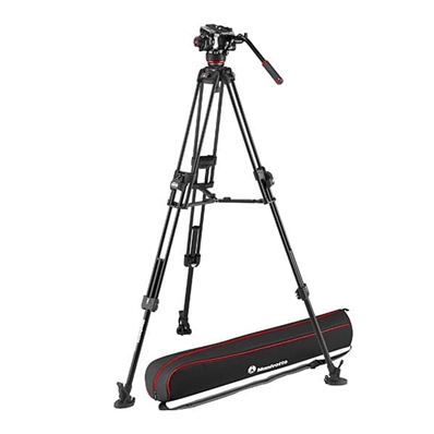 MANFROTTO MVK504XTWINFA KIT Rótula 504X, Trípode 645 Fast Aluminio y Bolsa