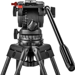 SACHTLER SYSTEM 10 SB ENG (Usado) Kit trípode cabeza fluida DV 10 SB+ trípode ENG 2 CF + triángulo