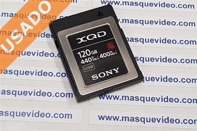 SONY QDG120F (Usado) Nueva tarjeta de memoria XQD serie G de 120 GB Interfaz PCIe.