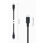 MQV Cable USB-C a USB-C AUKEY IMPULSE de 1 metro