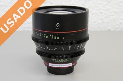 CANON CN-E135MM T2.2L (Usado) Lente Prime 4K 135mm T2.2 con montura EF.