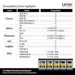 LEXAR LCXEXPR002T-RNENG CFexpress PRO Tipo B de 2TB GOLD