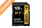 LEXAR LSD2000128G-BNNNG (Usado) Tarjeta Profesional SDXC 128GB UHS-II (U3) Class 10 V90