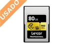 LEXAR LCAGOLD080G-RNENG (Usado) CFexpress PRO Tipo A de 80GB GOLD VPG400