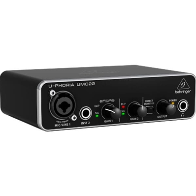 BEHRINGER UPHORIA UMC22 Interface de sonido USB 2.0.