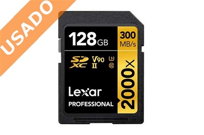 LEXAR LSD2000128G-BNNNG (Usado) Tarjeta Profesional SDXC 128GB UHS-II (U3) Class 10 V90