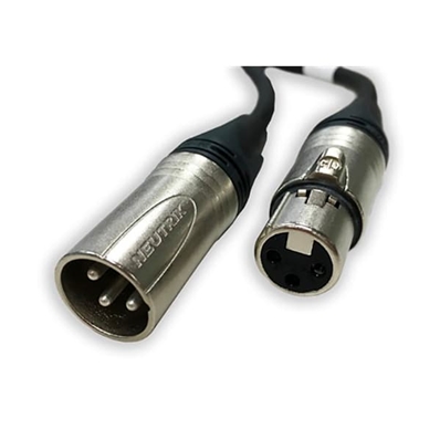 PERCON PA-5005 Conexión profesional audio XLR-M a XLR-F de 5 metros.