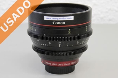 CANON CN-E50MM T1.3L (Usado) Lente Prime 4K 50mm T1.3 con montura EF.