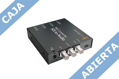 BLACKMAGIC Mini Converter (Caja abierta), desembebedor SDI a Audio.