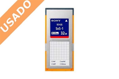 SONY SBS-32G1B (Usado) Tarjeta SxS de 32Gb. Velocidad  hasta 3,5 Gbps