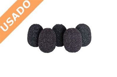 RYCOTE 105501 (Usado) Espuma para Lavalier. Pack de 5 unidades. Color negro.