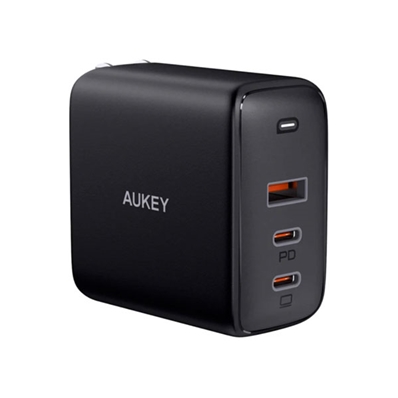 MQV Cargador de 3 puertos 90W PD. AUKEY OMNIA MIX 3 PA-B6S.