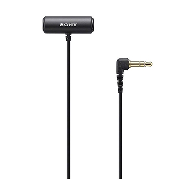 SONY ECM-LV1 Micrófono de solapa estéreo, para usar con el ECMW2BT.