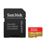 SANDISK SDSQXVF-064G-GN6AA (Usado) Tarjeta MicroSD Extreme UHS 3 clase 10 de 64GB. 90MB/s.