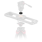 SACHTLER ADAPTADOR AKTIV A SLIDER Adaptador para cabezal Aktiv de 75 mm a Slider de 3/8 "