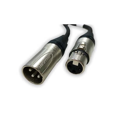 PERCON PA-5010 Conexión profesional audio XLR-M a XLR-F de 10 metros.