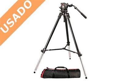 MANFROTTO 526 528XBK (Usado) Kit: rótula 526, trípode 528XB y bolsa MBAG120P