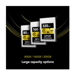 LEXAR LCAGOLD160G-RNENG (Usado) CFexpress PRO Tipo A de 160GB GOLD VPG400