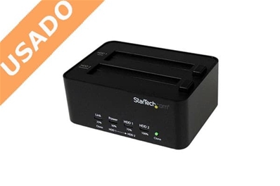 STARTECH (Usado) Dock dual para 2xHDDs, con clonador de datos.