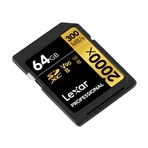 LEXAR LSD2000064G-BNNNG Tarjeta Profesional SDXC 64GB UHS-II (U3) Class 10 V90