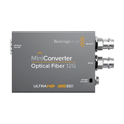 BLACKMAGIC Mini Converter Optical Fiber 12G, bidi SDI-F.O-SDI (sin SFP)