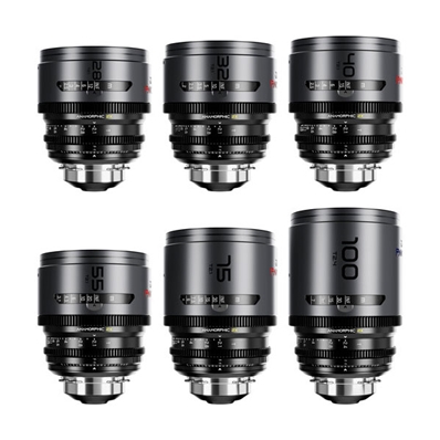 DZOFILM PAVO 2X ANAMORPHIC X6 Kit de 6 objetivos 28/32/40/55/75/100mm T2.1 montura EF