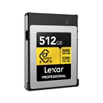 LEXAR LCXEXP4512G-RNENG CFexpress PRO Tipo B de 512GB GOLD serie 4.0