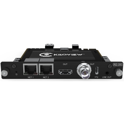 KILOVIEW NDIKRD350 RD-350. Tarjeta decoder 4K NDI-HX 2.0/SRT/RTSP/HLS a SDI y HDMI 